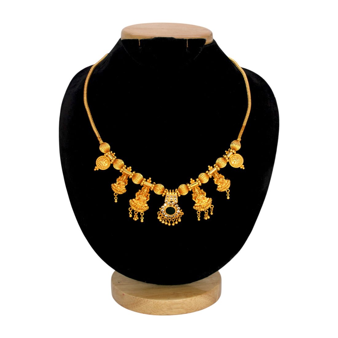 Traditional Gold Plated Lakshmi Pendants Necklace - K Supreme