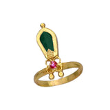 Traditional Gold plated Nagapadam Finger Ring