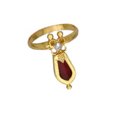 Traditional Gold plated Nagapadam Finger Ring