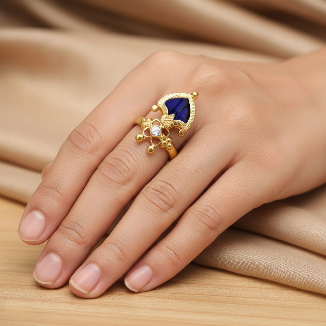 Traditional Palakka Finger Ring - K Supreme