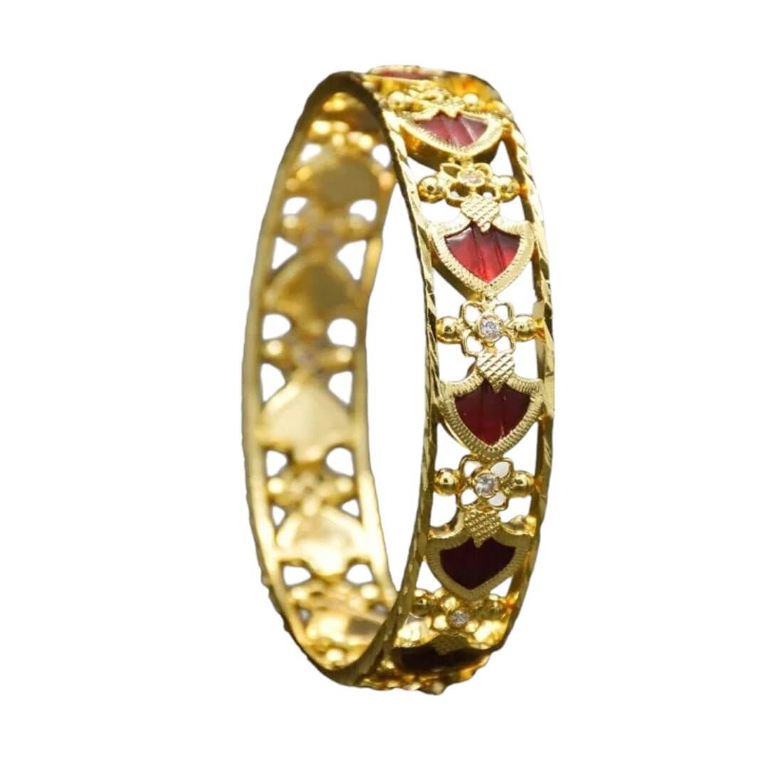 Traditional Palakka Stone Bangle - K Supreme