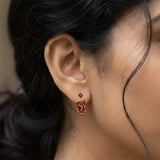 Trendy Gold Plated Crystal Drop Earrings - K Supreme