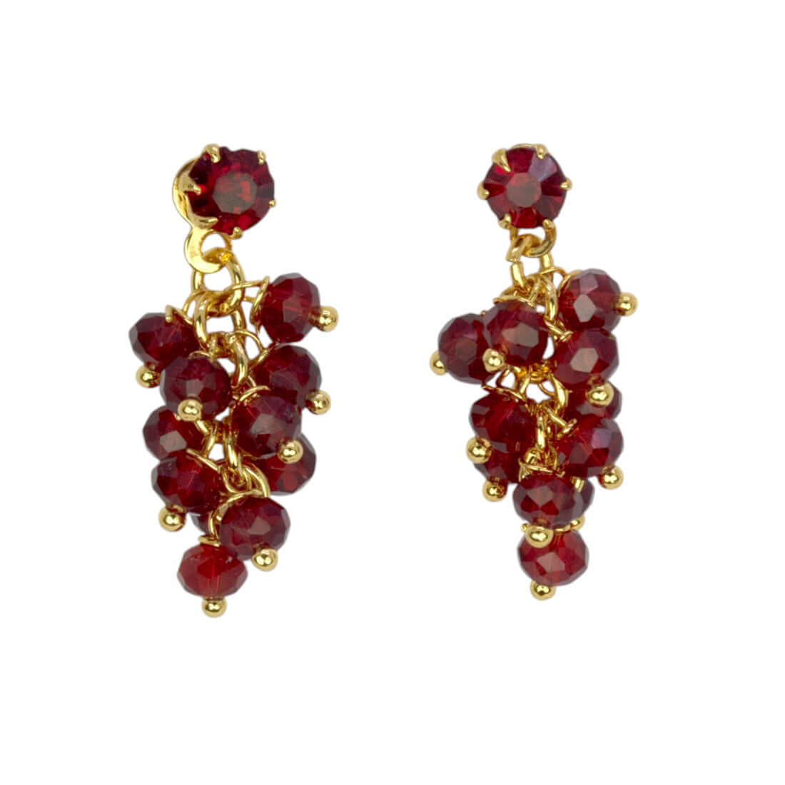 Trendy Gold Plated Crystal Drop Earrings - K Supreme