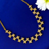 Trendy Gold Plated CZ Stone Necklace