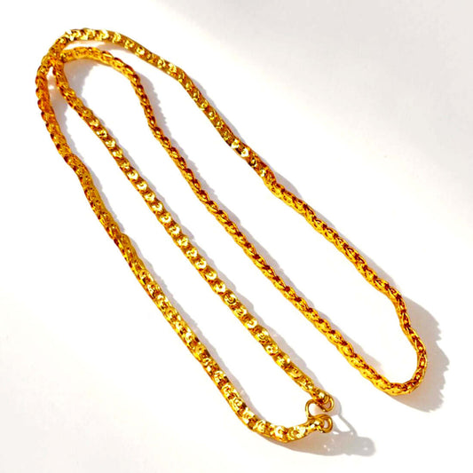 Trendy Gold Plated Daily Wear Kanmani Chain - K Supreme