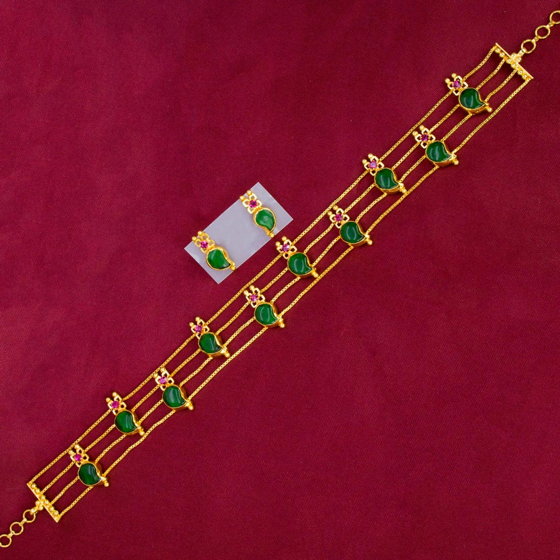 Trendy Gold Plated Mango Choker Set - KSupreme