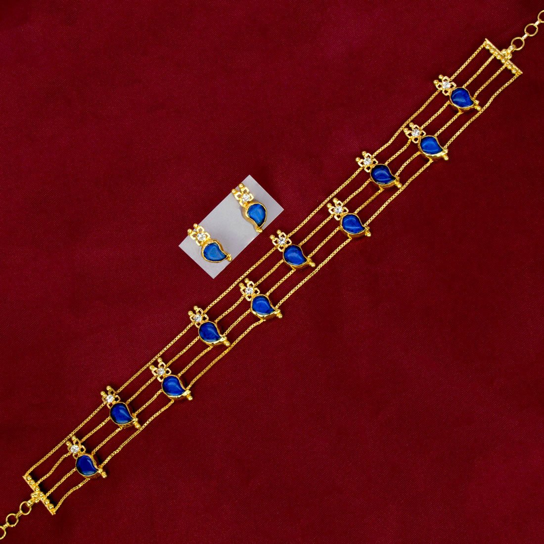 Trendy Gold Plated Mango Choker Set - KSupreme