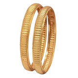Trendy Gold Plated Medium Designer Dailywear Bangles - K Supreme