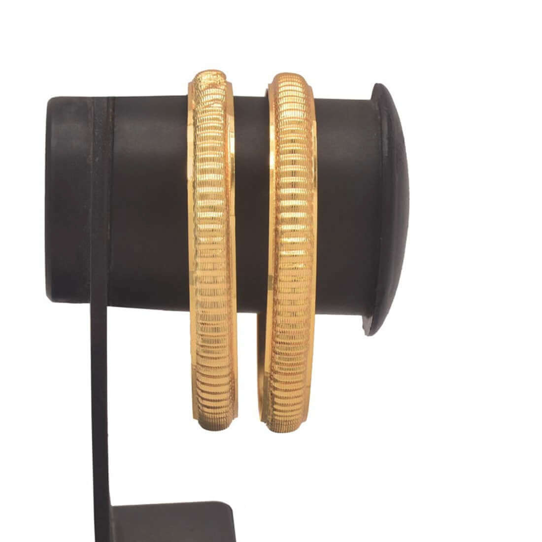 Trendy Gold Plated Medium Designer Dailywear Bangles - K Supreme