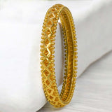 Trendy Gold Plated Spring Design Bangle - K Supreme