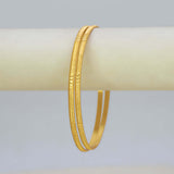 Trendy Gold Plated Thin Designer Bangles - K Supreme