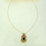 Trendy Invisible Chain CZ Victorian Pendant Necklace - KSupreme