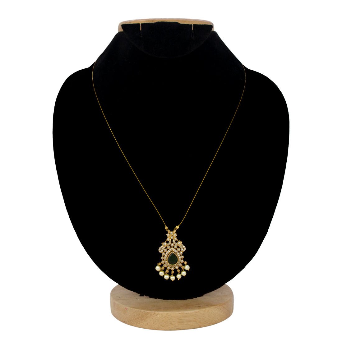 Trendy Invisible Chain CZ Victorian Pendant Necklace - KSupreme