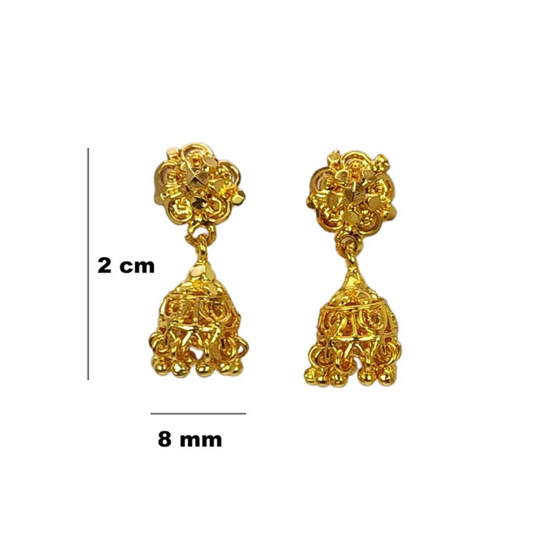 Very small Gold Plated Filigree Kids Jumkas - K Supreme