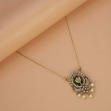Victorian Invisible Chain CZ Pendant Necklace - K Supreme