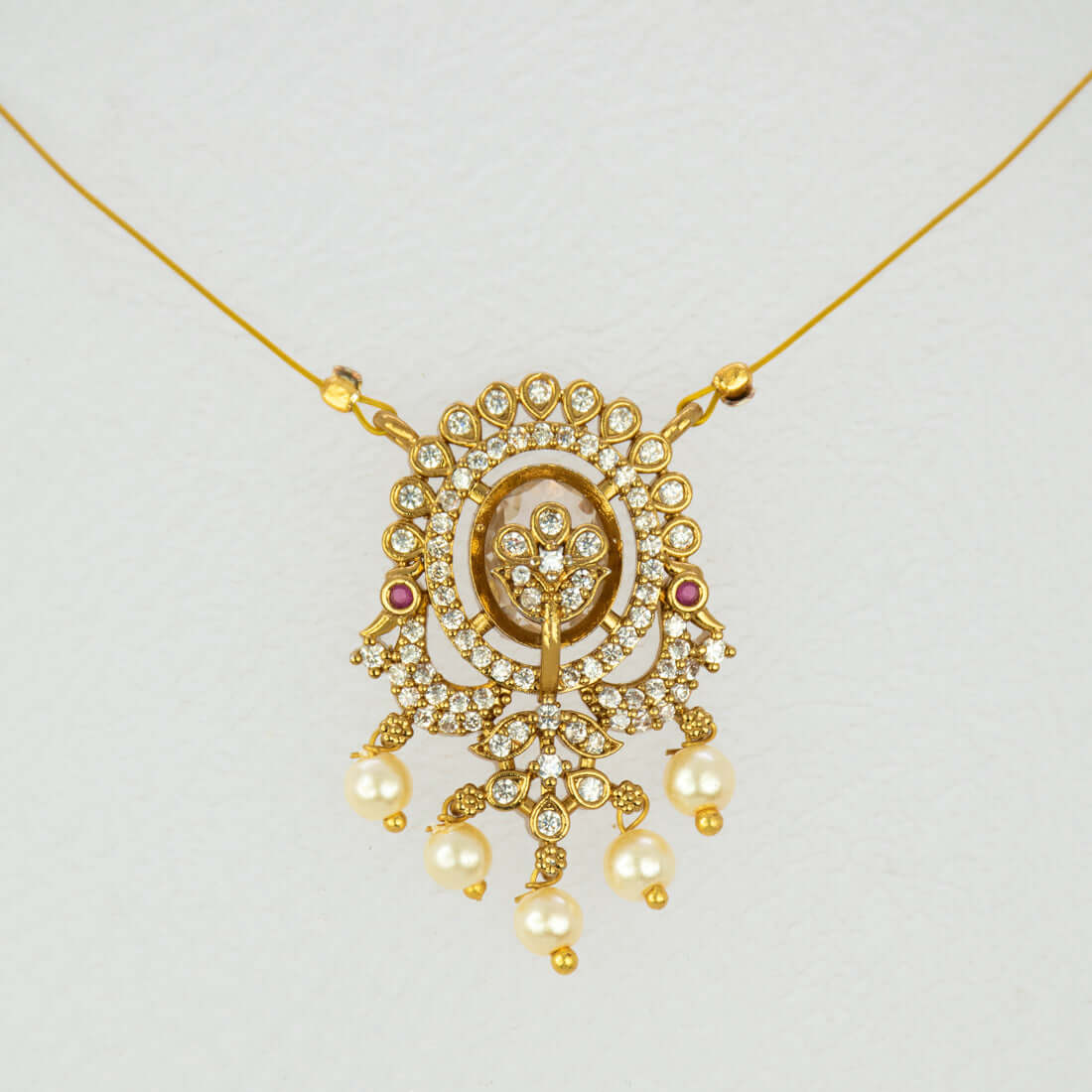 Victorian Invisible Chain CZ Pendant Necklace - K Supreme