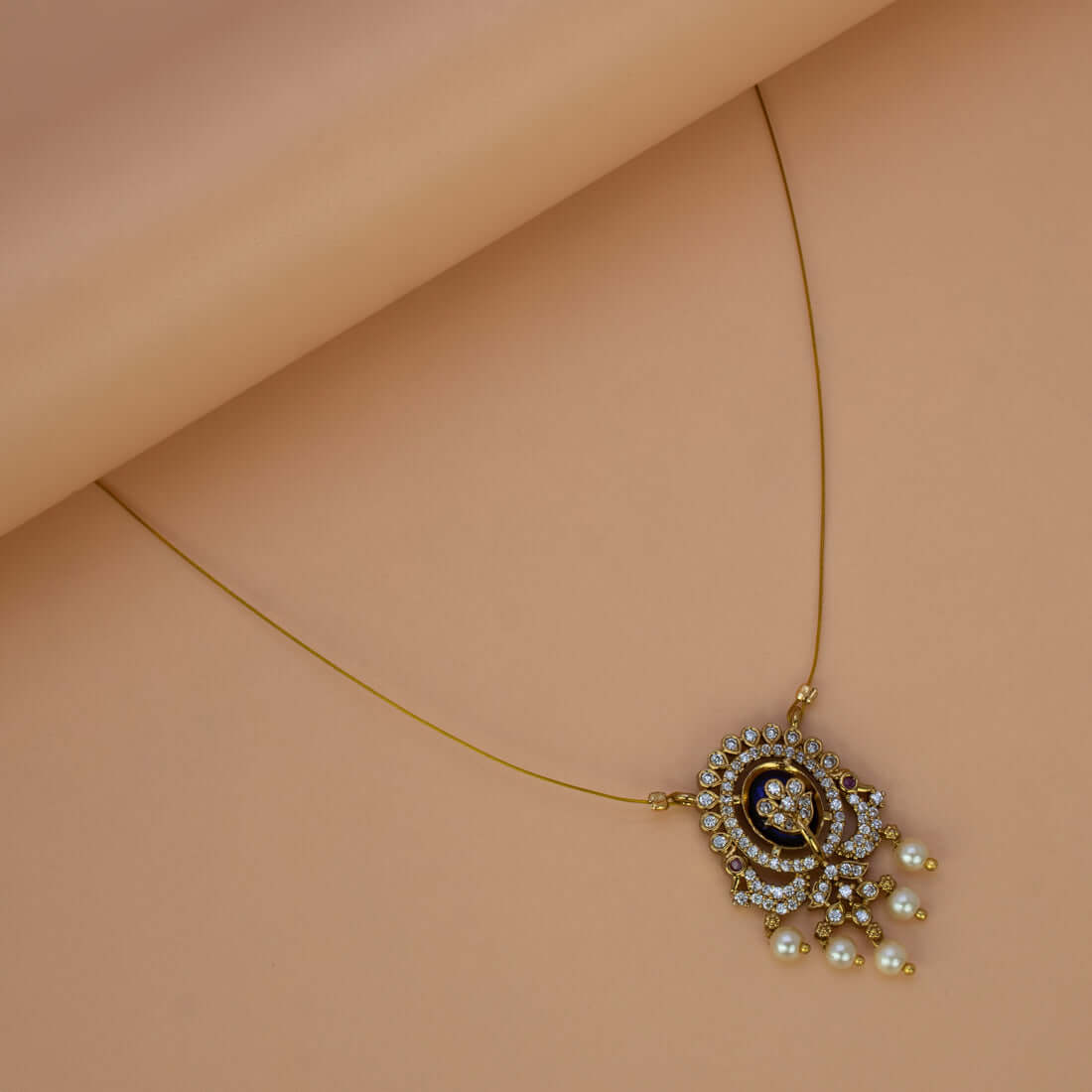 Victorian Invisible Chain CZ Pendant Necklace - K Supreme